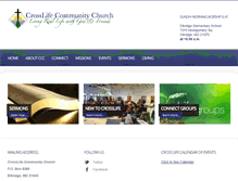 Tablet Screenshot of crosslifeonline.com